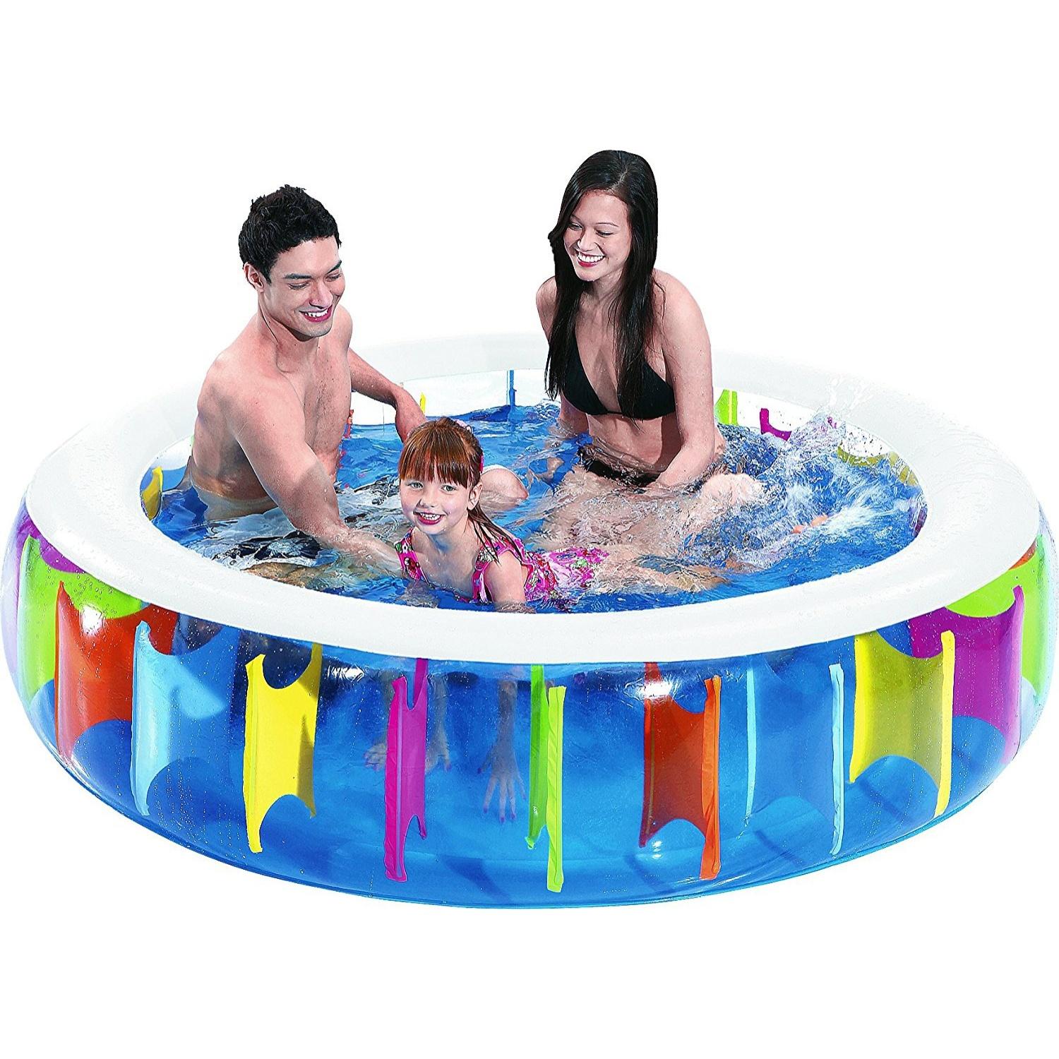 PISCINA GONFIABILE SUNCLUB ROTONDA GIANT RAINBOW 190X50CM