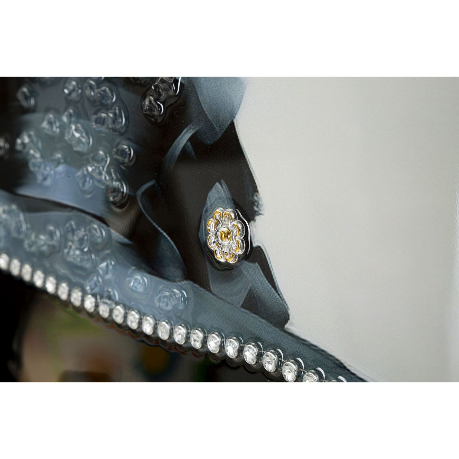 DIPINTO SU TELA LACCATO DORI C/CORNICE -A- CM 62X4X92