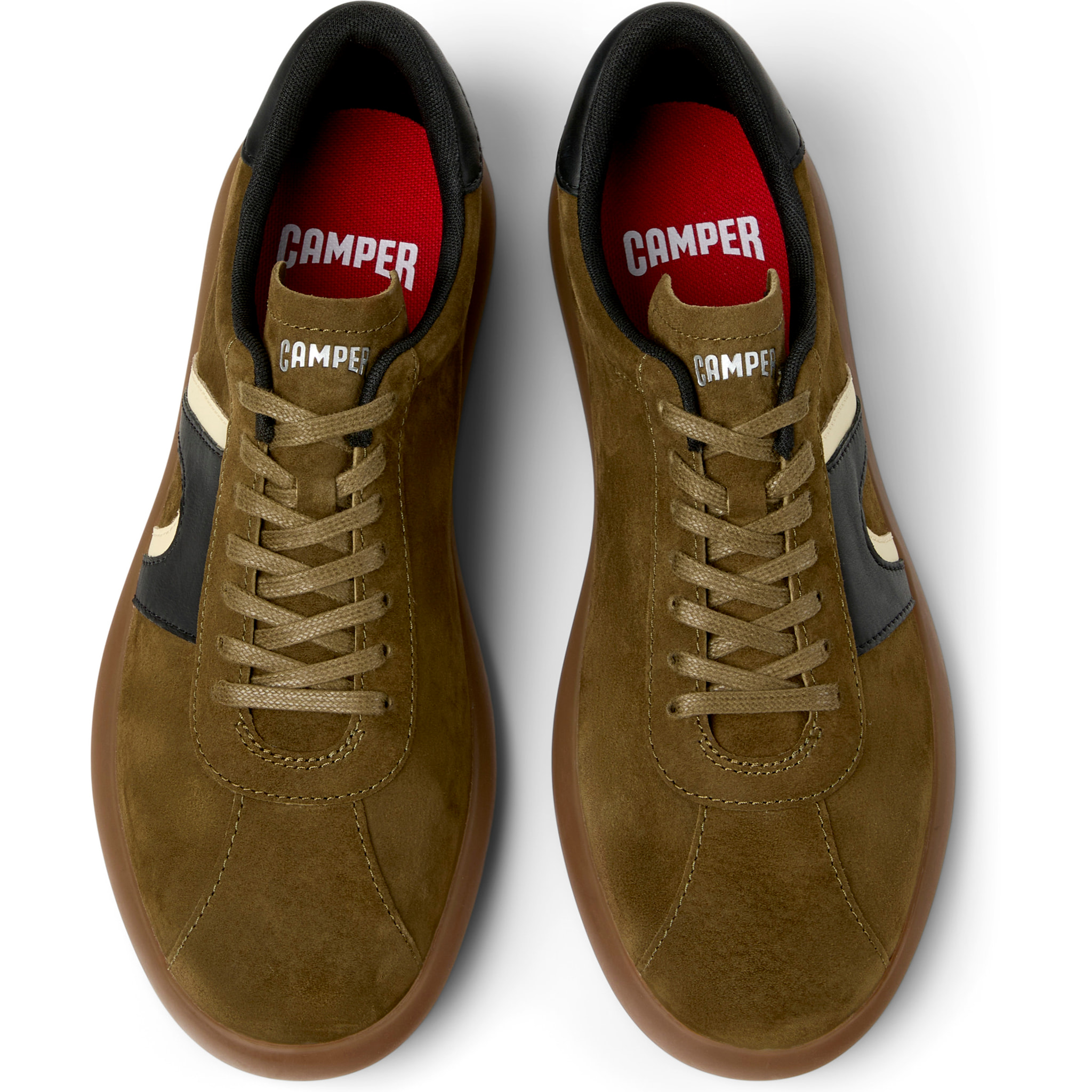 Zapatillas - CAMPER Pelotas Soller - Verde - Cuero nobuk