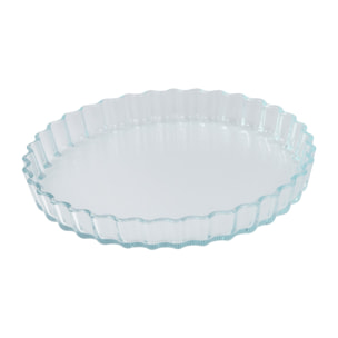 Molde para tarta ø27,5x3,7 cm - 1,3 l vidrio borosilicato, redondo con borde ondulado