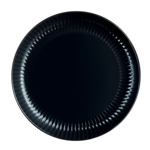 Assiette plate noire 25 cm Cottage - Luminarc