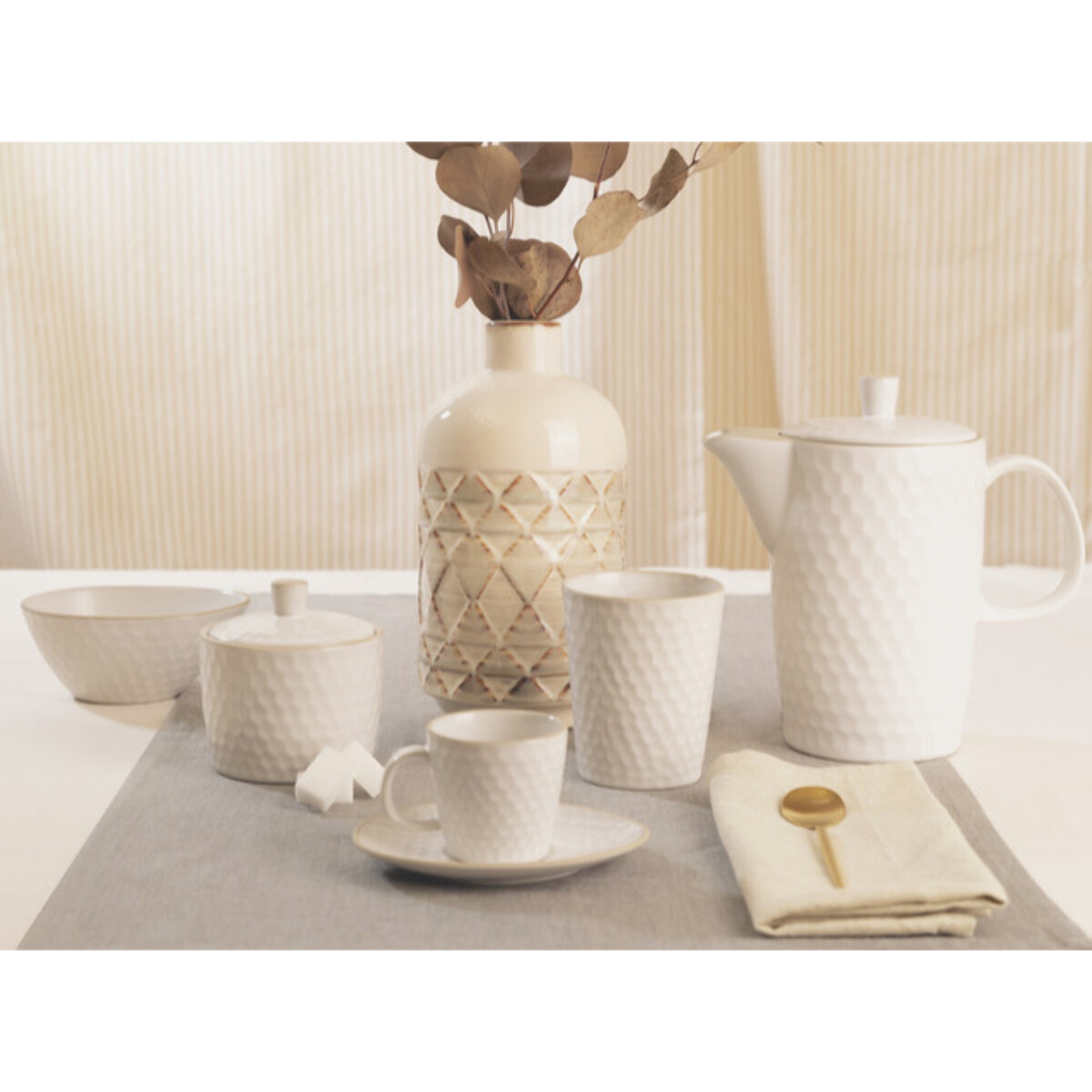 Caffettiera Impronte in stoneware