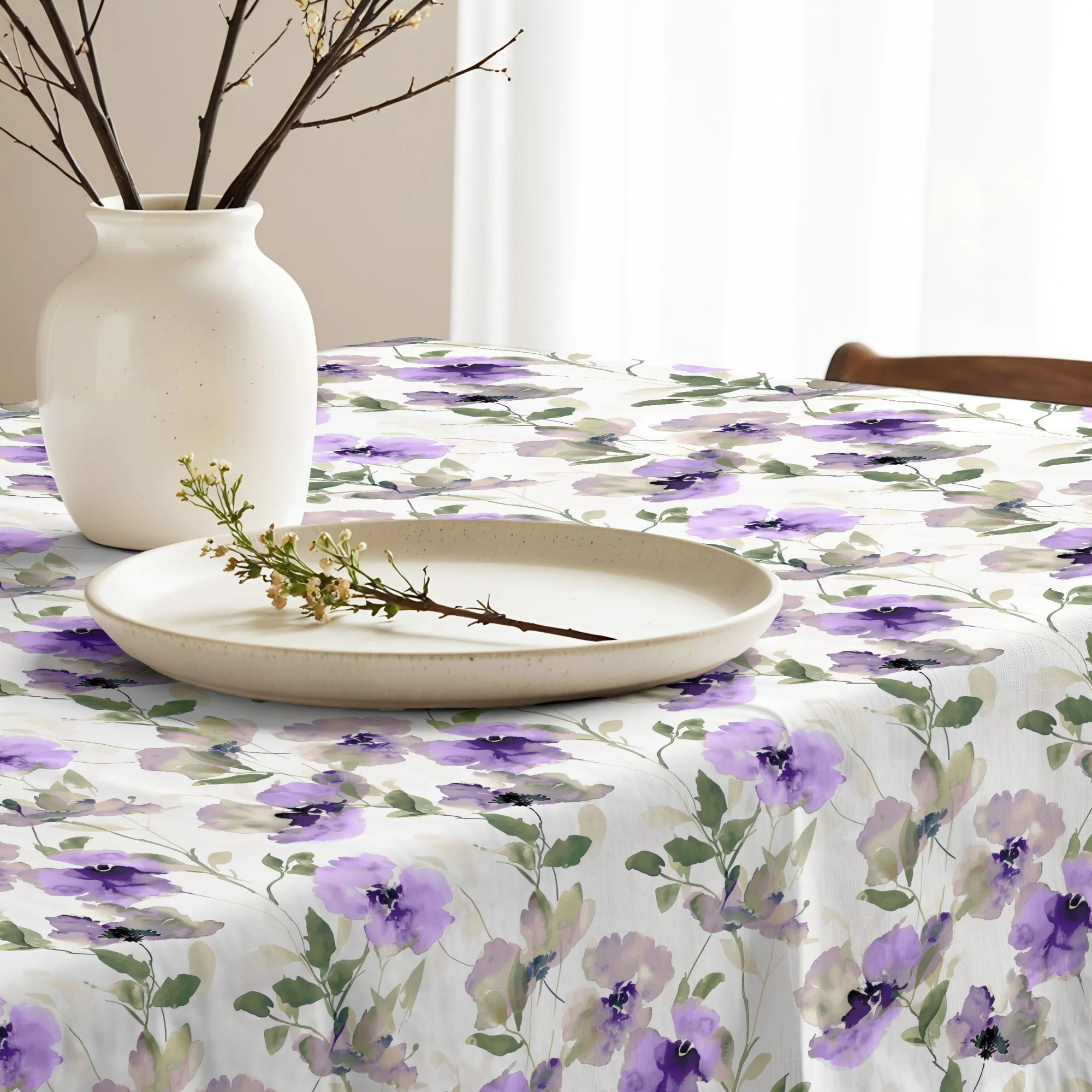 Nappe en tissu 100% coton Nalin Flor