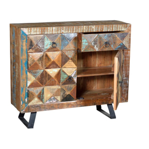 Consola - Madera reciclada - 100x32x87cm