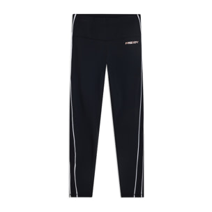 Leggings sport 7/8 vita super alta con profili a contrasto