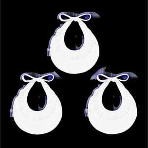 Babero Redondo Puntilla Canutillo 07 Beige Vigore Talla Uni