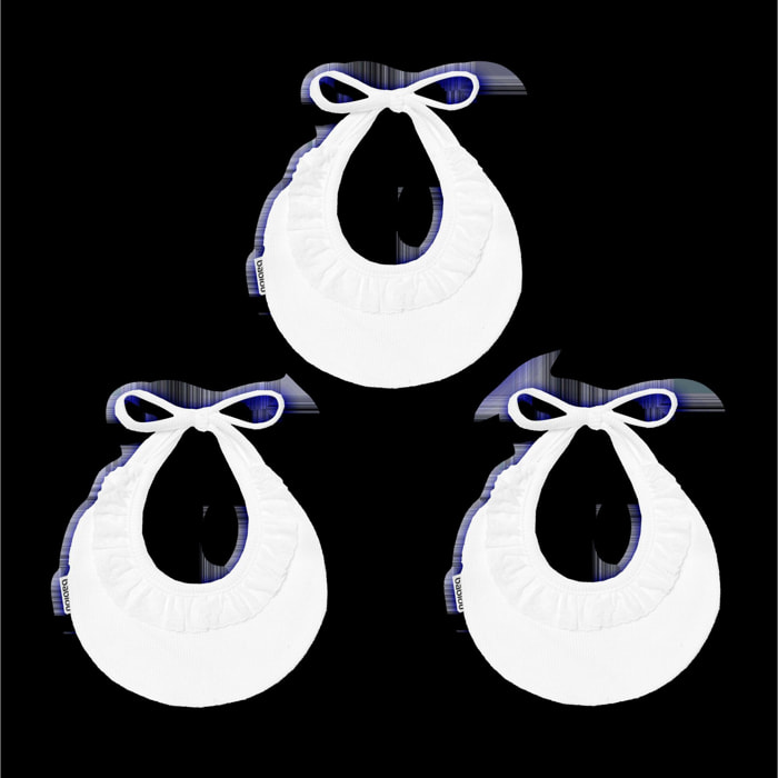 Babero Redondo Puntilla Canutillo 07 Beige Vigore Talla Uni