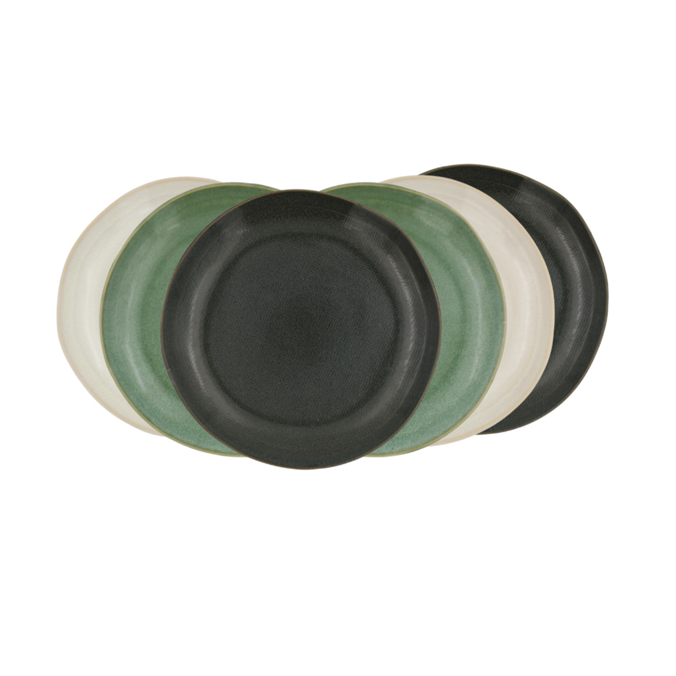 Lot de 6 grandes assiettes, MILA