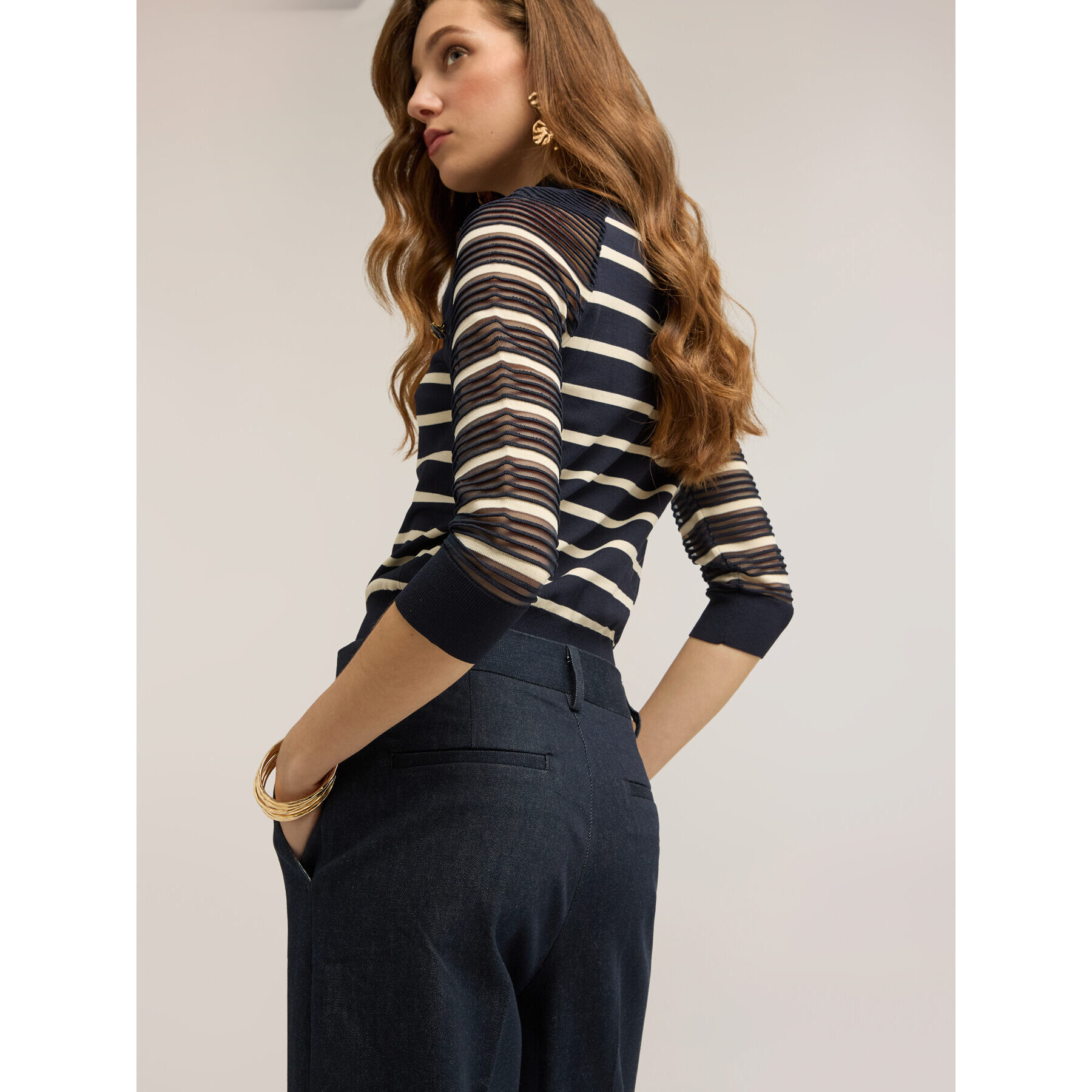 Motivi - Jeans palazzo en denim - Azul