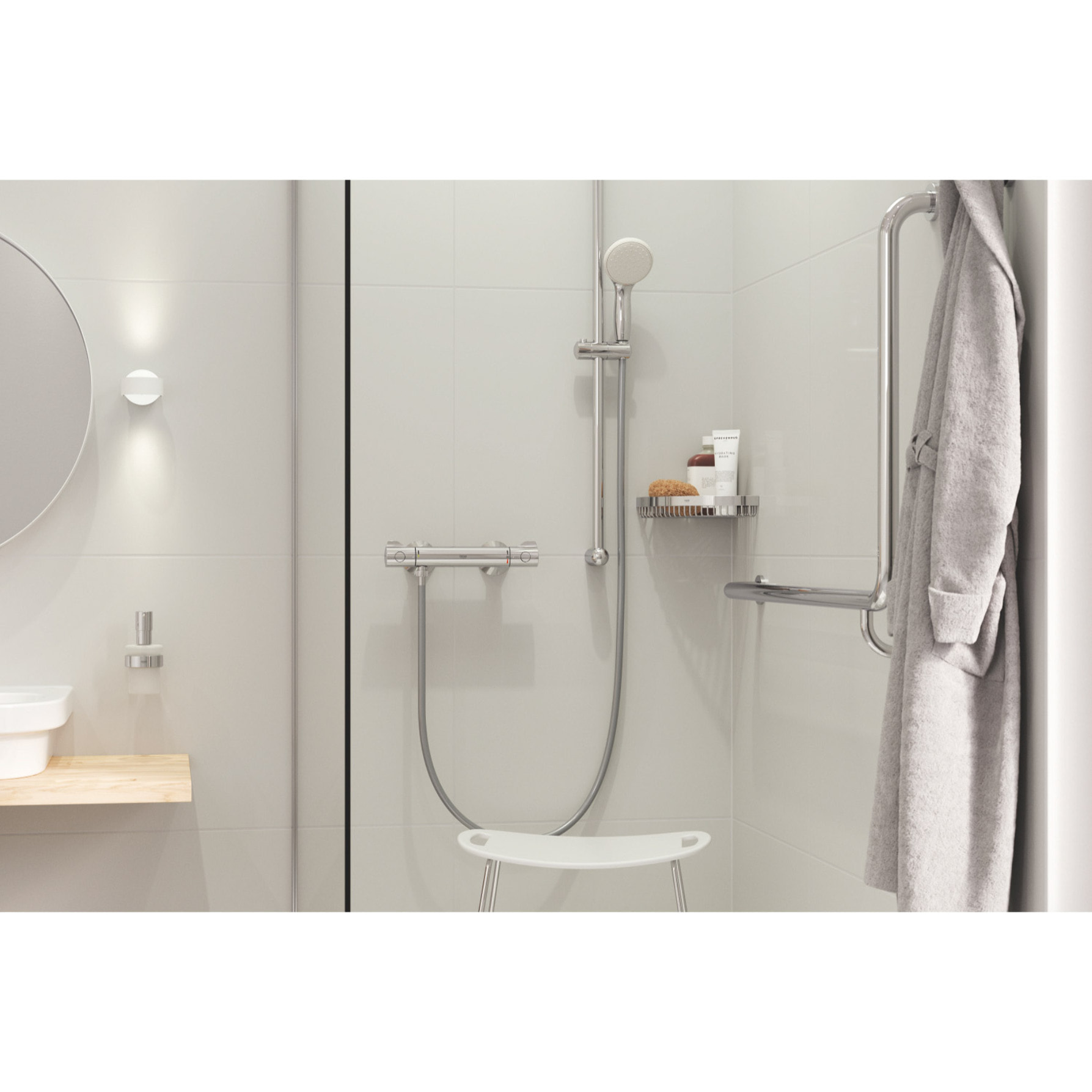 Mitigeur thermostatique Douche Grohtherm 800 Chromé