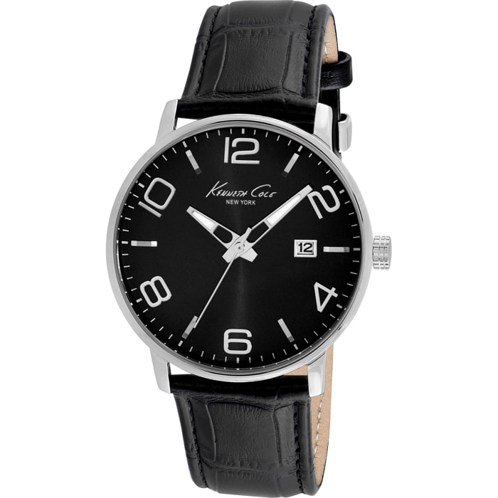 Reloj Kenneth Cole IKC8005 Hombre Analogico Cuarzo con Correa de Piel