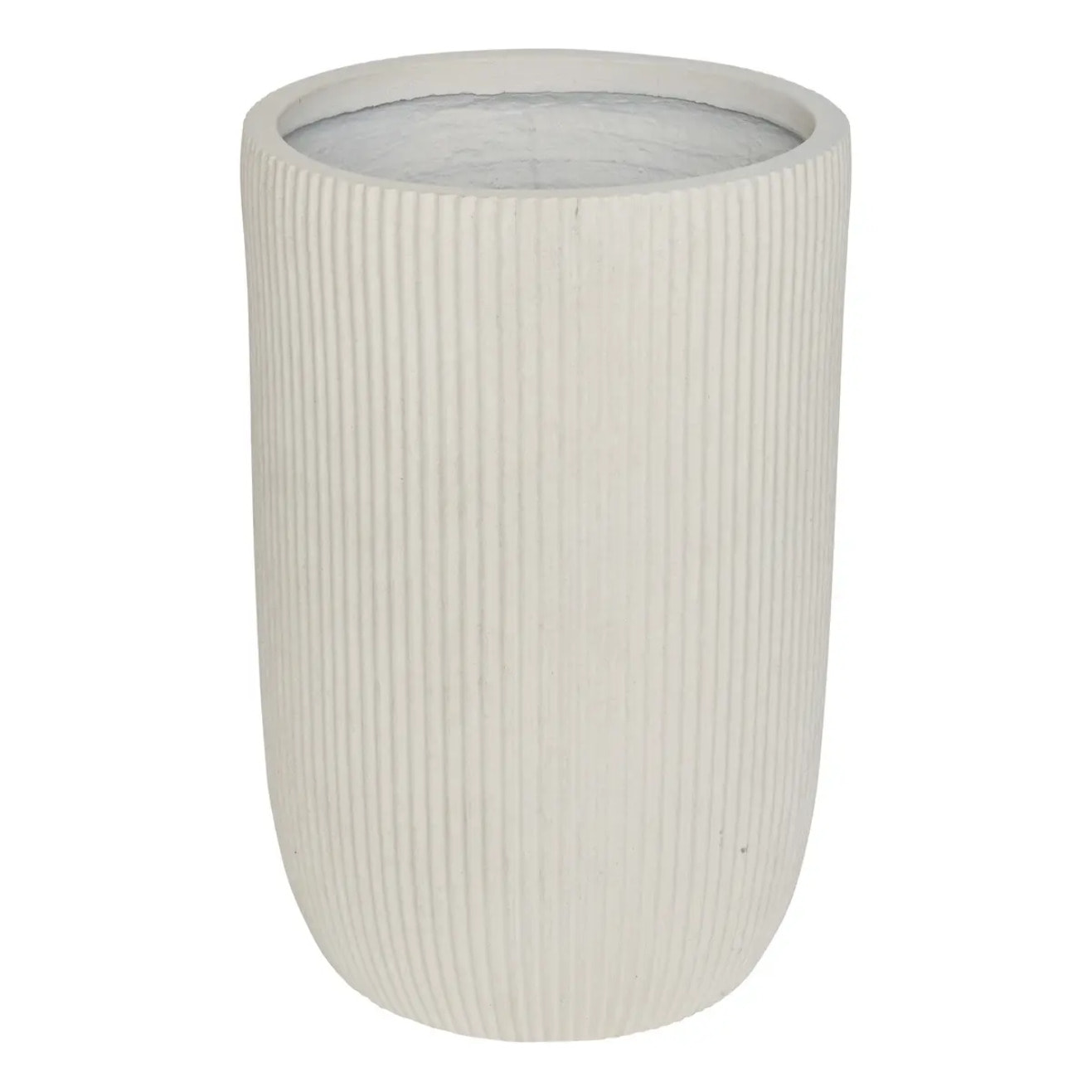 Set de 3 Pots de Fleurs Elene 36,5x36,5x54cm Blanc