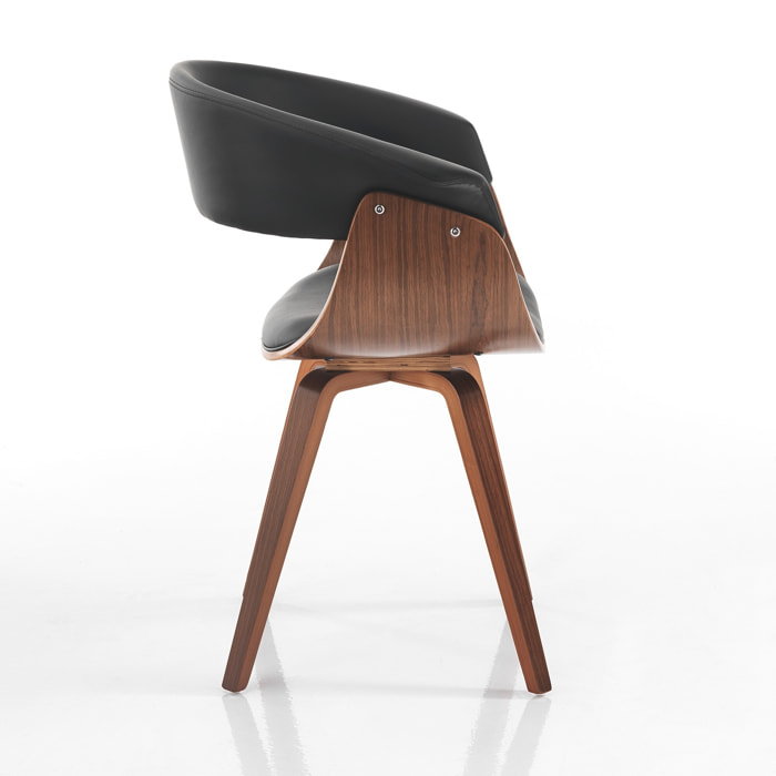 ORESTELUCHETTA sedia MICHIGAN DARK WOOD