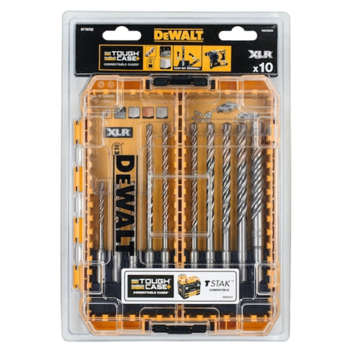 Coffret toughcase béton SDS-PLUS 10 pièces - DEWALT - DT70752-QZ