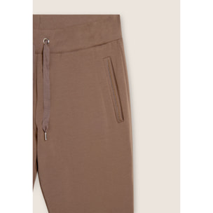 Pantaloni sportivi con gamba dritta e dettagli luminosi