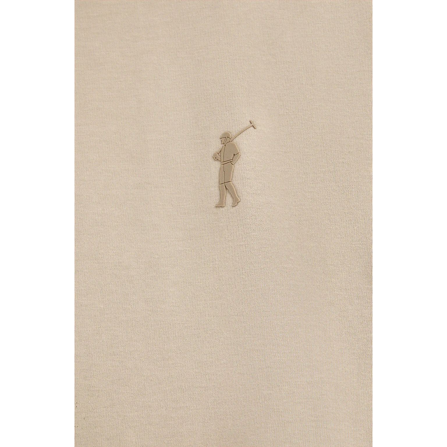 Camiseta beige con logo engomado Rigby Go