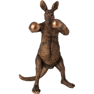 J-Line Kangourou boxer - polyrésine - bronze