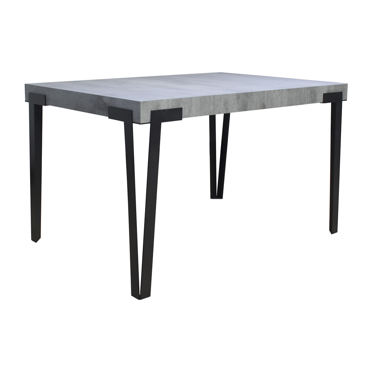 Table extensible 90x180/284 cm Rio Gris Béton cadre Anthracite