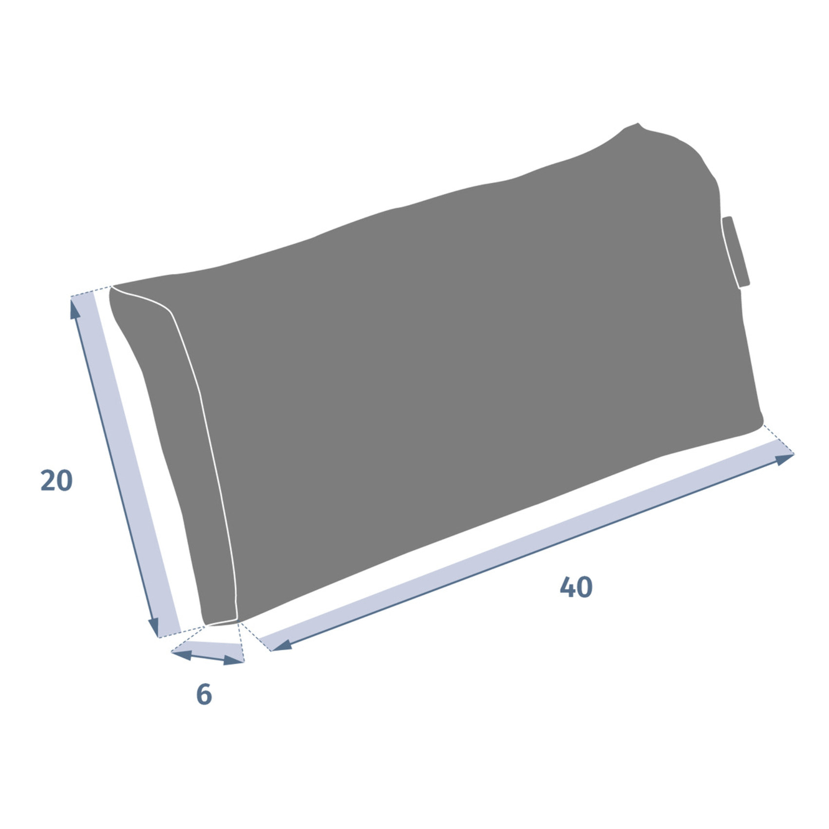 Appui-tête Adaptia Bleu canard