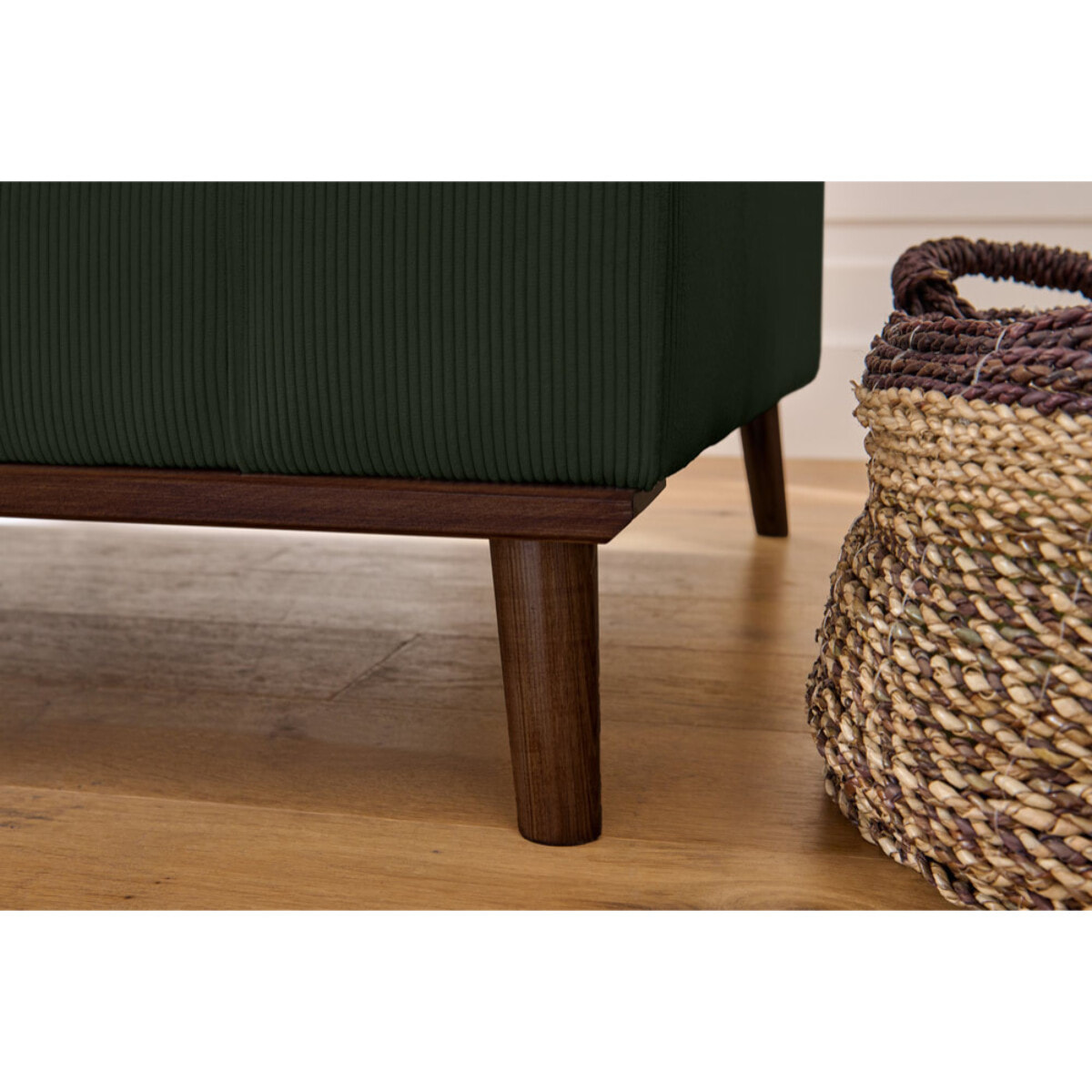 Albane - canapé 3 places - en velours côtelé - Vert