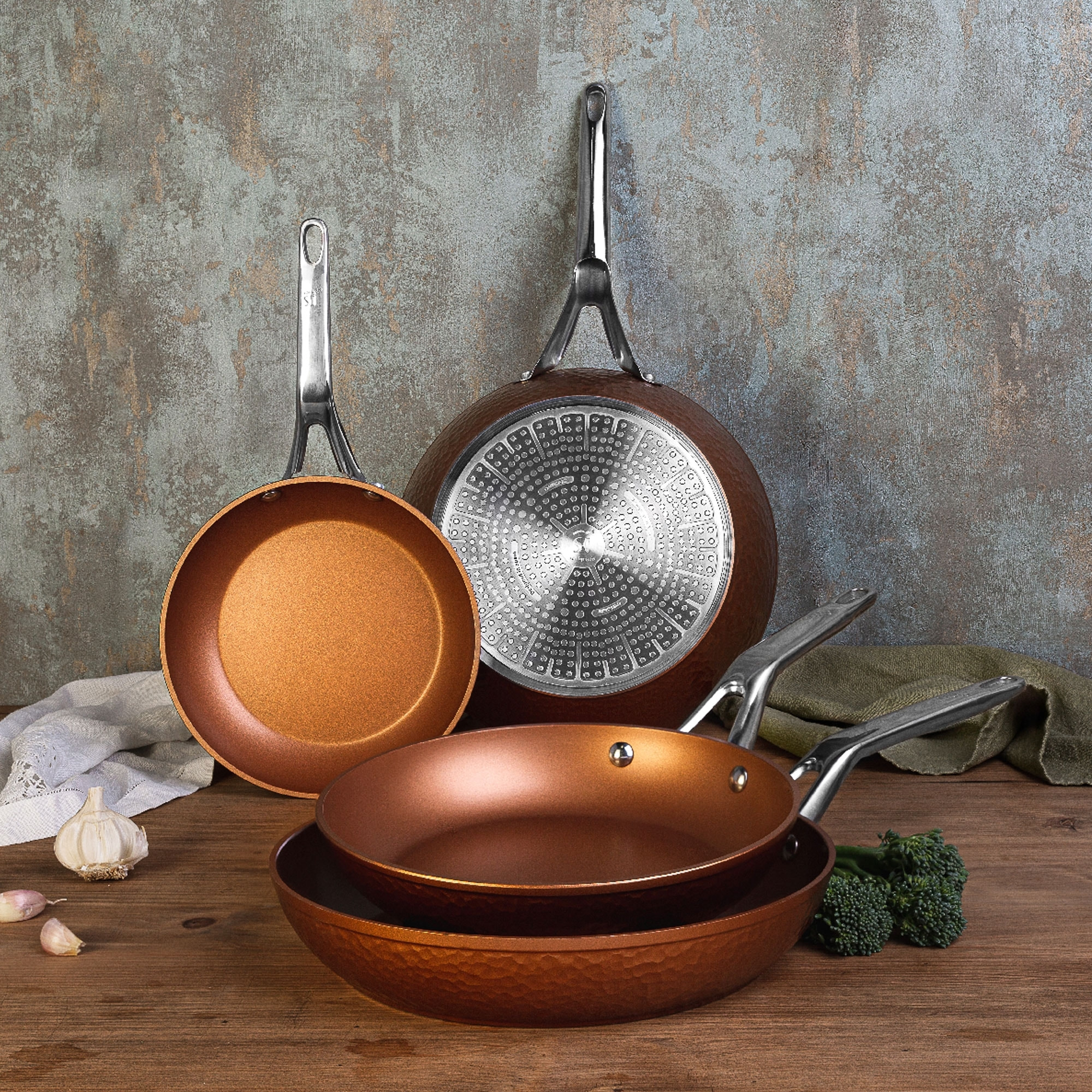 Sarten asador 28cm forged aluinium, inducción, colección origen
