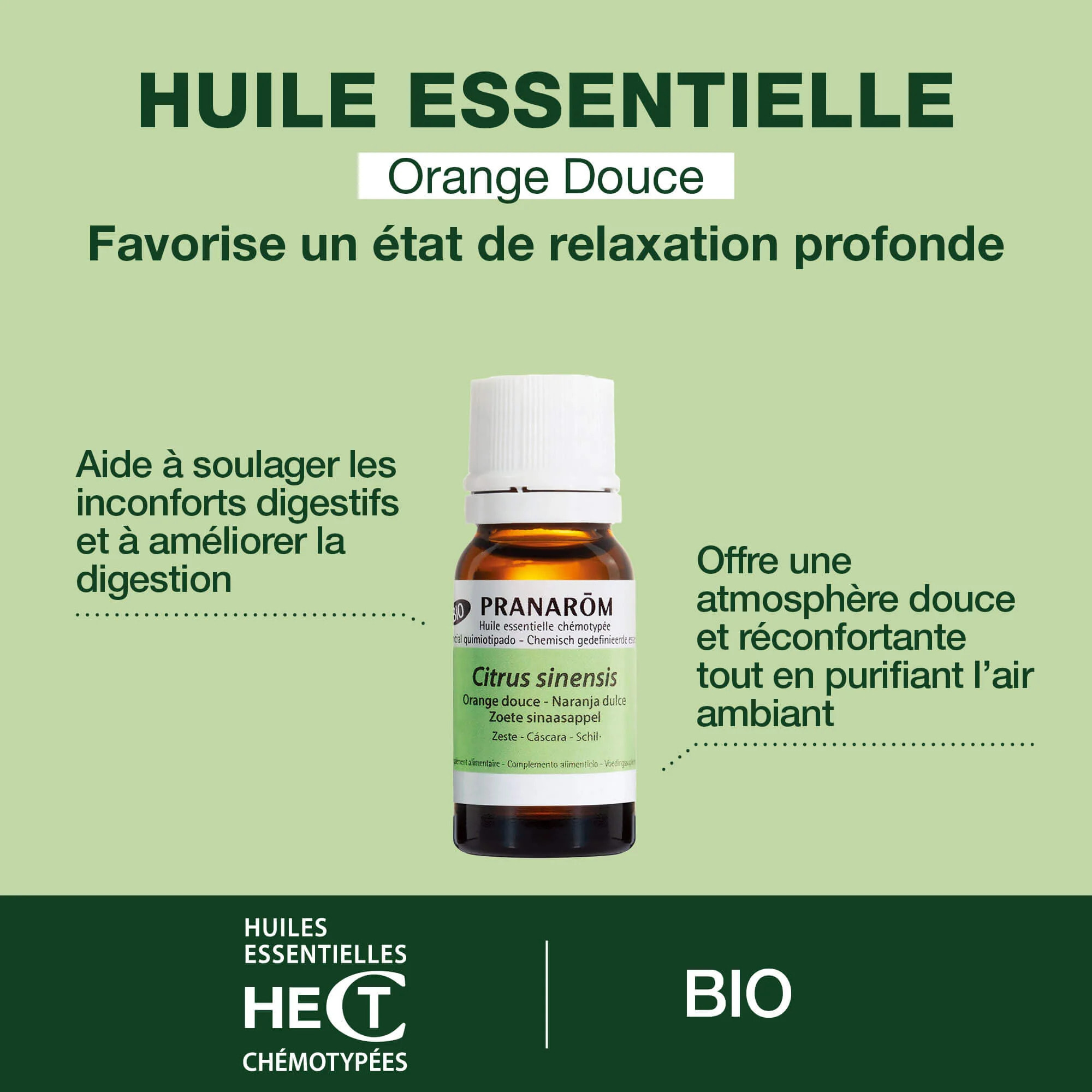 Pranarom - Huile Essentielle d'Orange douce - Bio - 10 ml