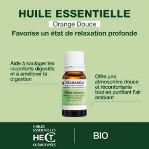 Pranarom - Huile Essentielle d'Orange douce - Bio - 10 ml
