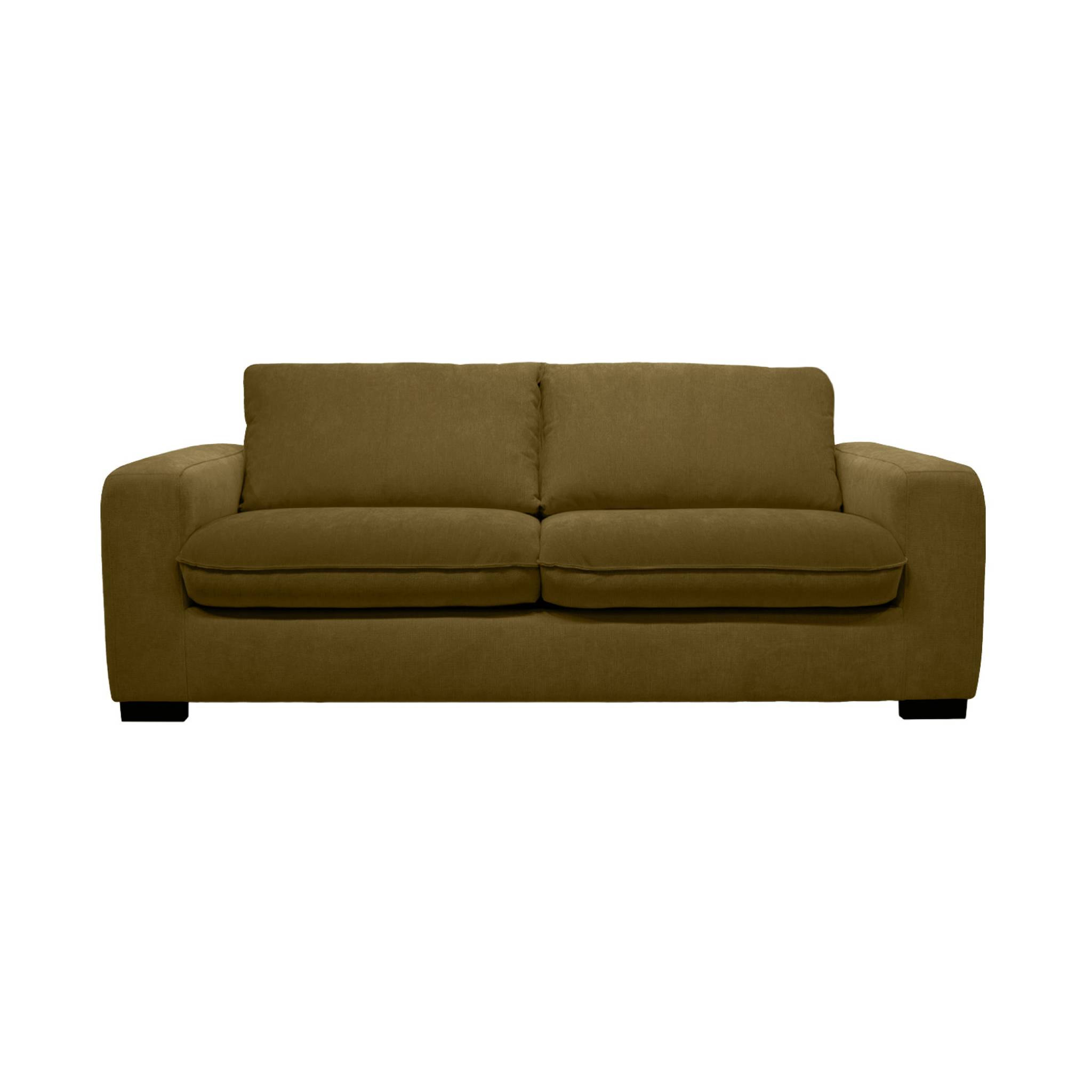 Canapé lit convertible 3 places tissu chenille avec matelas 10cm - Fabriqué en France NIDO