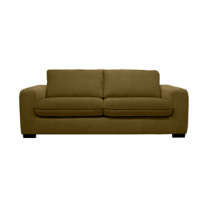Canapé lit convertible 3 places tissu chenille avec matelas 10cm - Fabriqué en France NIDO