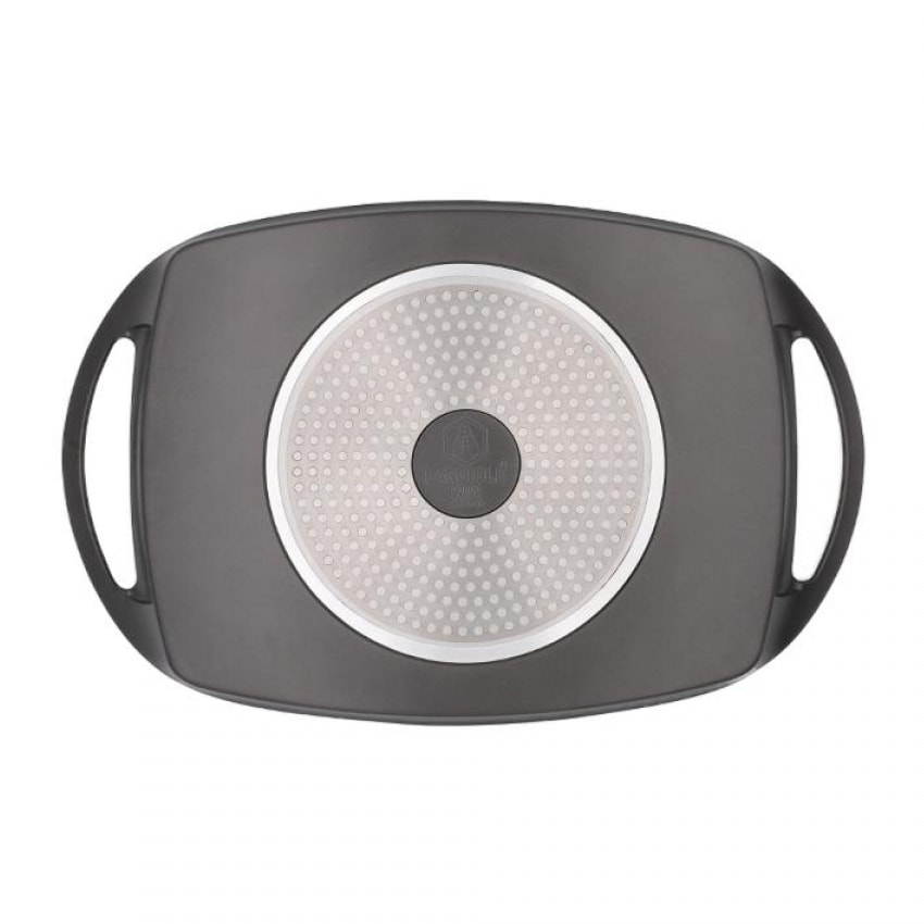 Plancha grill noir 47cm - "diamant bleu"