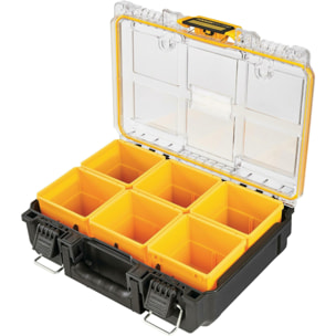 Organiseur demi-largeur ToughSystem 2.0 - 6 compartiments amovibles - DEWALT - DWST83392-1