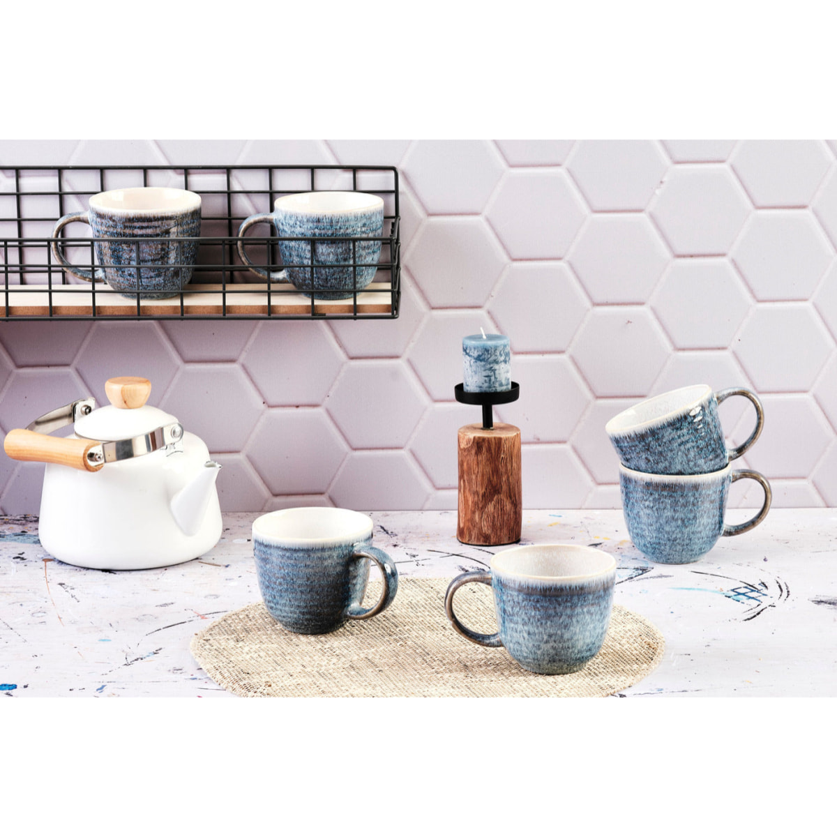 Mug COSMOS 40cl - 6 pièces - Azur