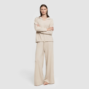 Pantalón largo ancho new punto extra suave