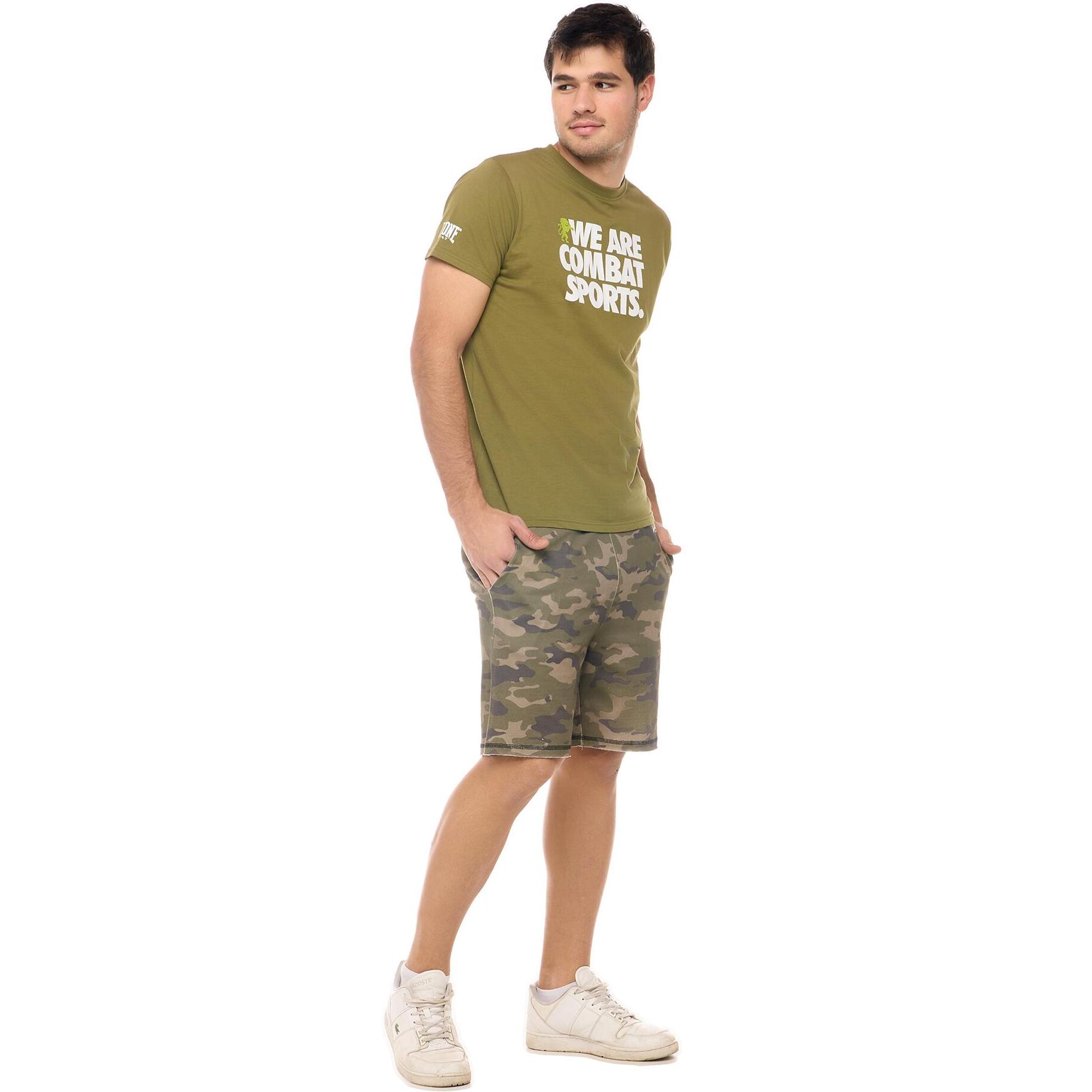 Set completo da uomo con t-shirt e pantaloncino mimetico Leone Summer Style