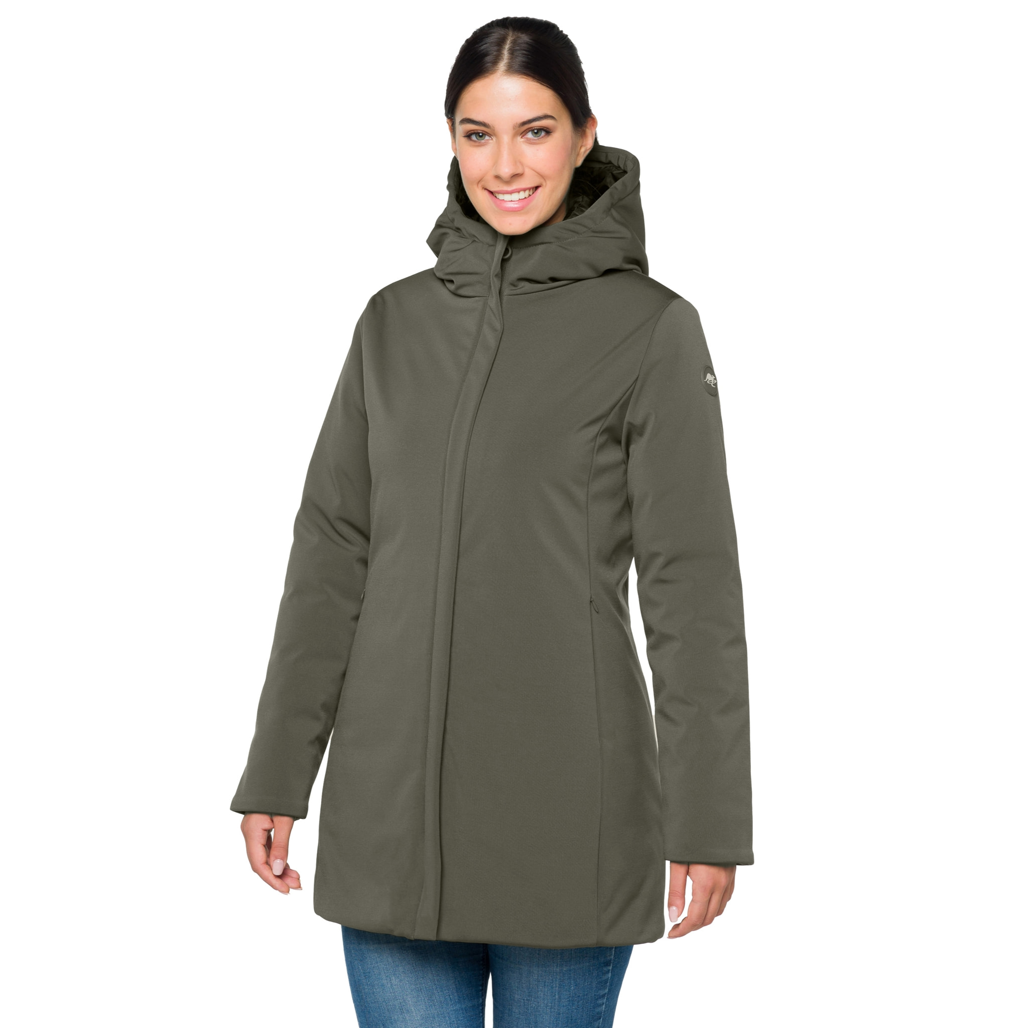 Chaqueta Hot Buttered térmica impermeable Jaqueline verde militar