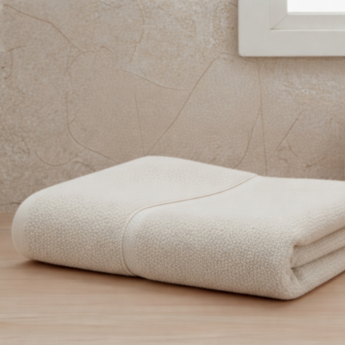 CASA MATTA Telo Bagno in Spugna di Puro Cotone 400 gr/mq_Ivory