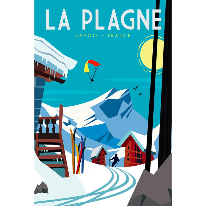 Tableau  belle plagne Toile imprimée