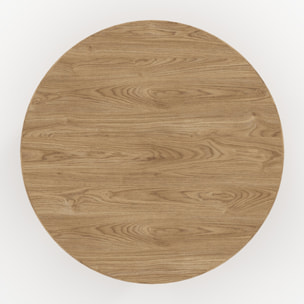 Table basse ronde en bois massif de mindi - Galia