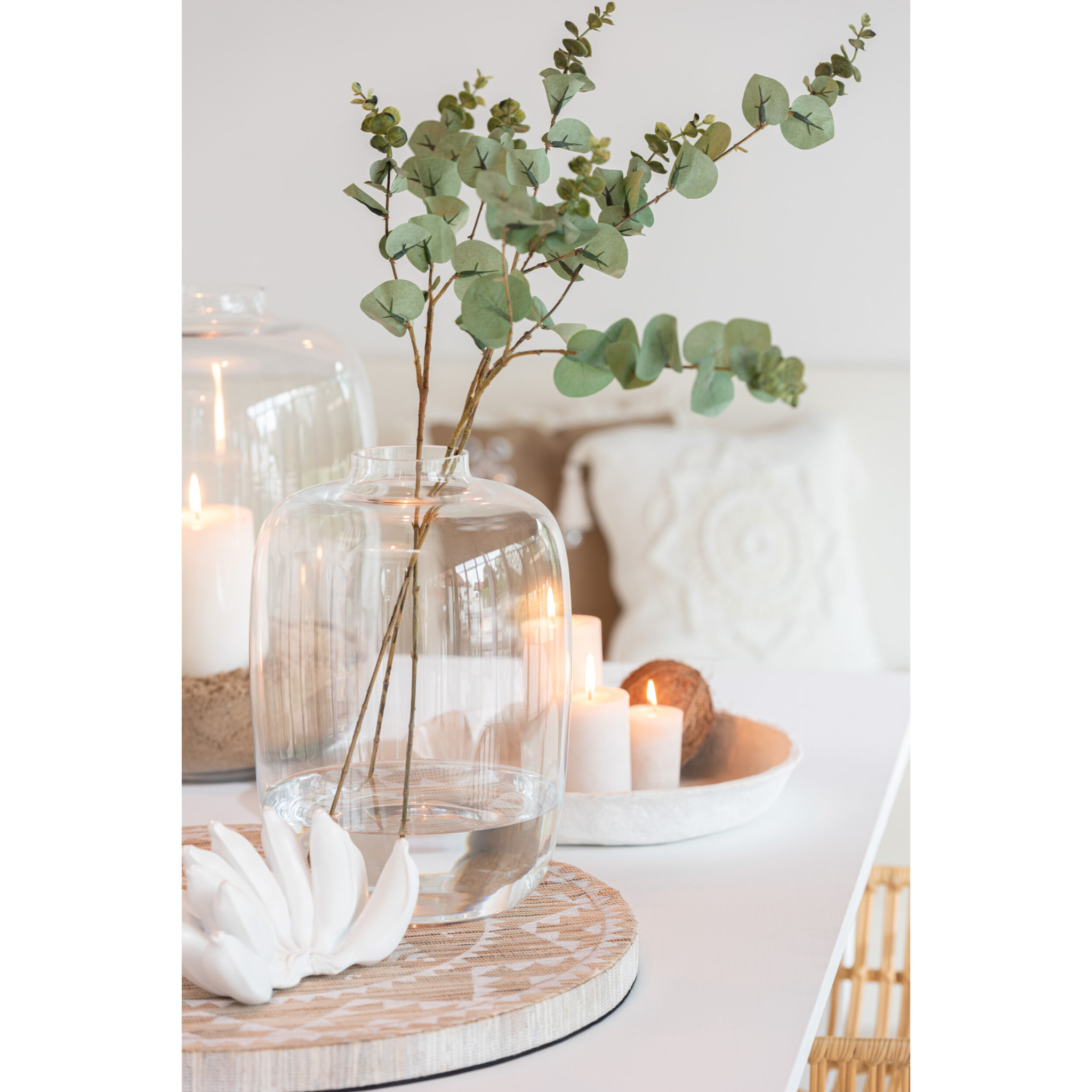 J-Line vase Cleo - verre - transparent - small - Ø 25 cm