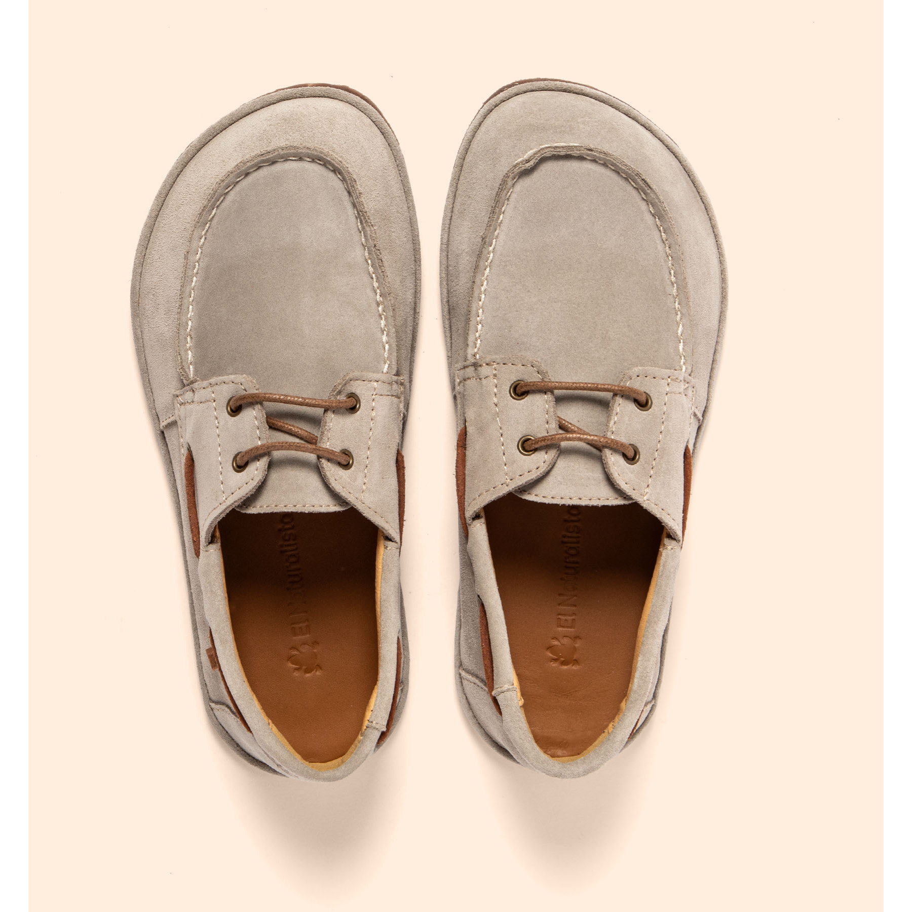 Zapatos N5675 SILK SUEDE TAUPE/ BARE color Taupe