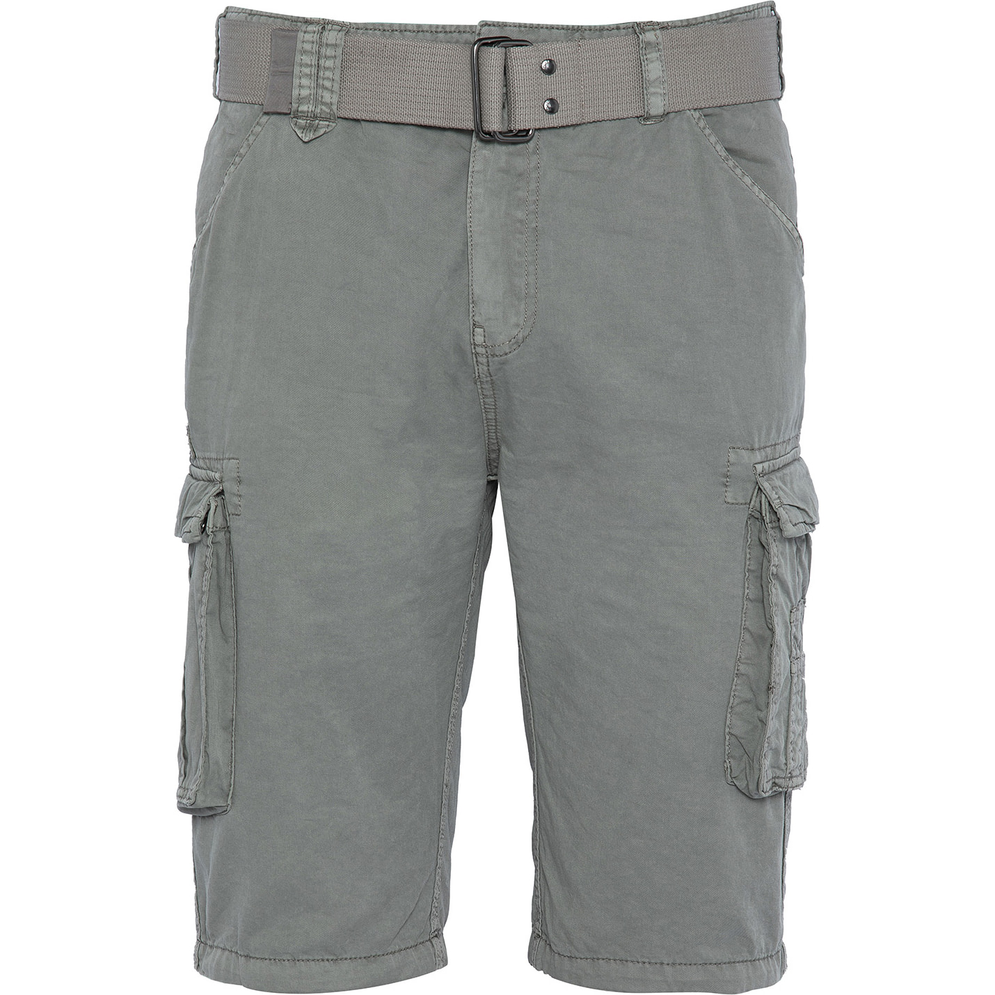 BERMUDA ARMY MULTIPOCKET CON CINTURA TWILL COTONE SCHOTT GREY