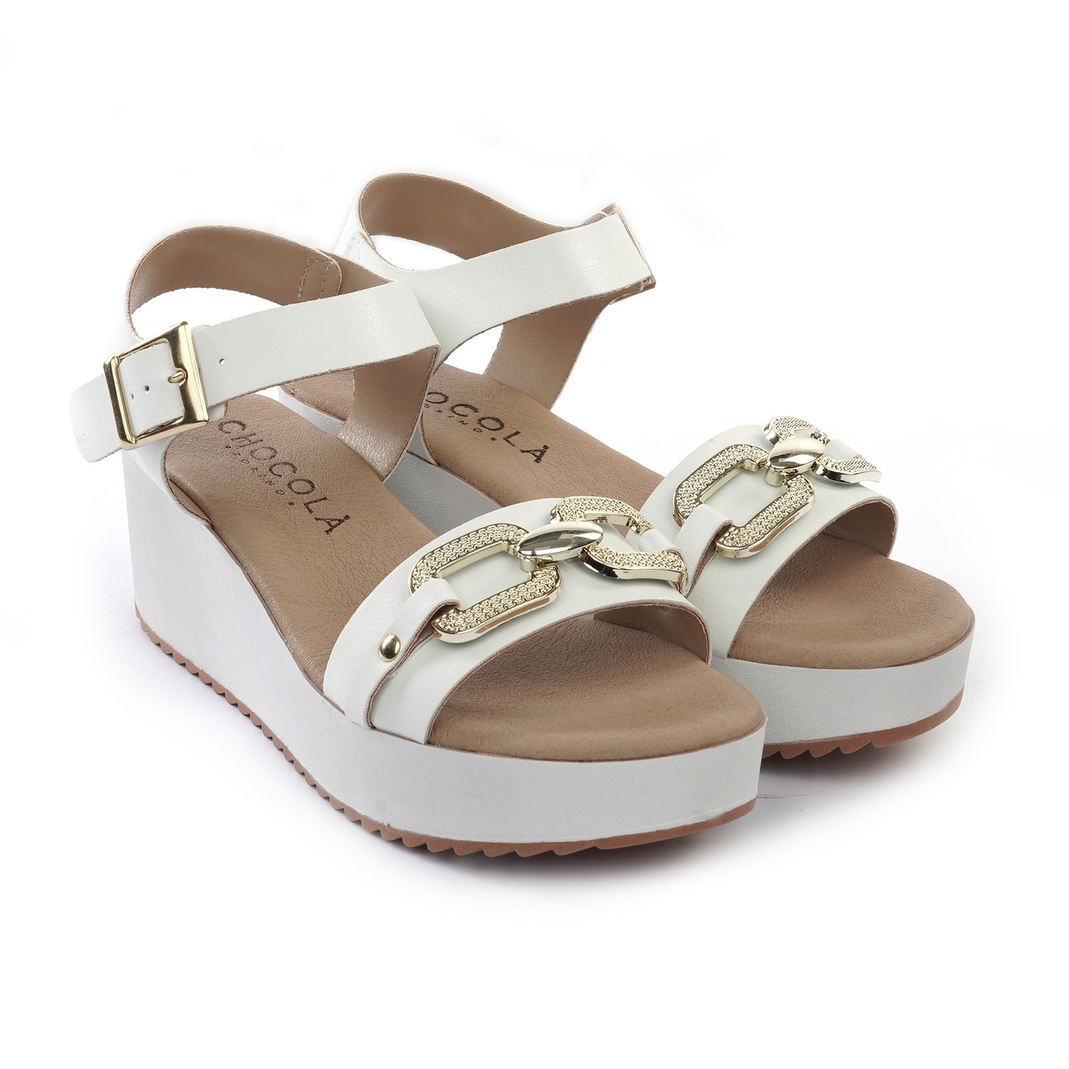SANDALO ZEPPA CATENA BIANCO