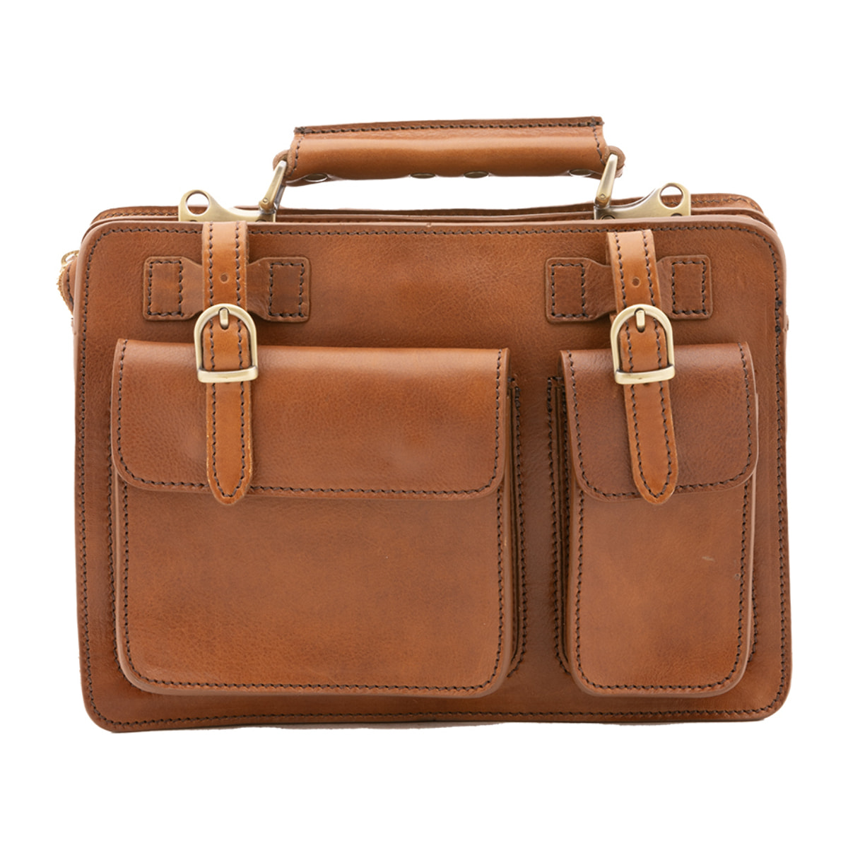 Borsa a mano  unisex In Vera pelle Made in Italy 32x23x10 cm