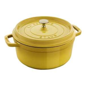 Cocotte en fonte 20 cm, Rond(e), Citron Staub