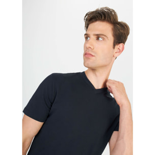 T-SHIRT BLU SCURO CONBIPEL