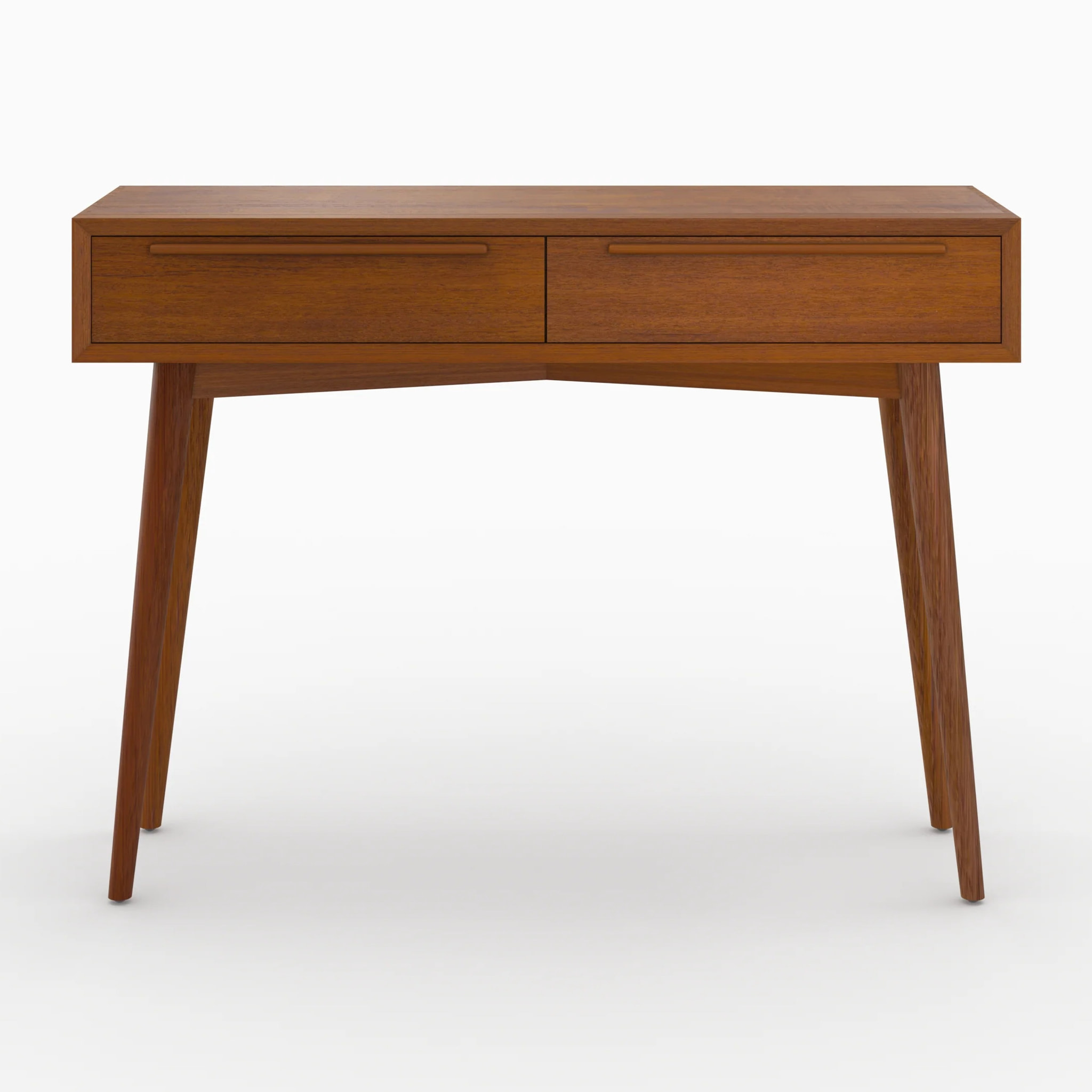 Console 2 tiroirs en bois de teck - Waya