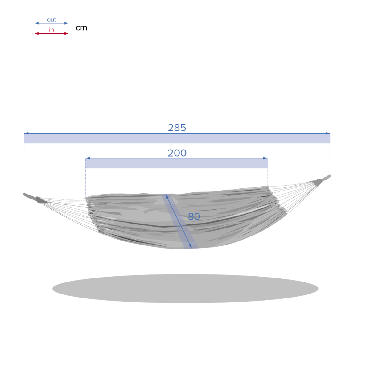 Toile de hamac Yaqui Bleu / Blanc