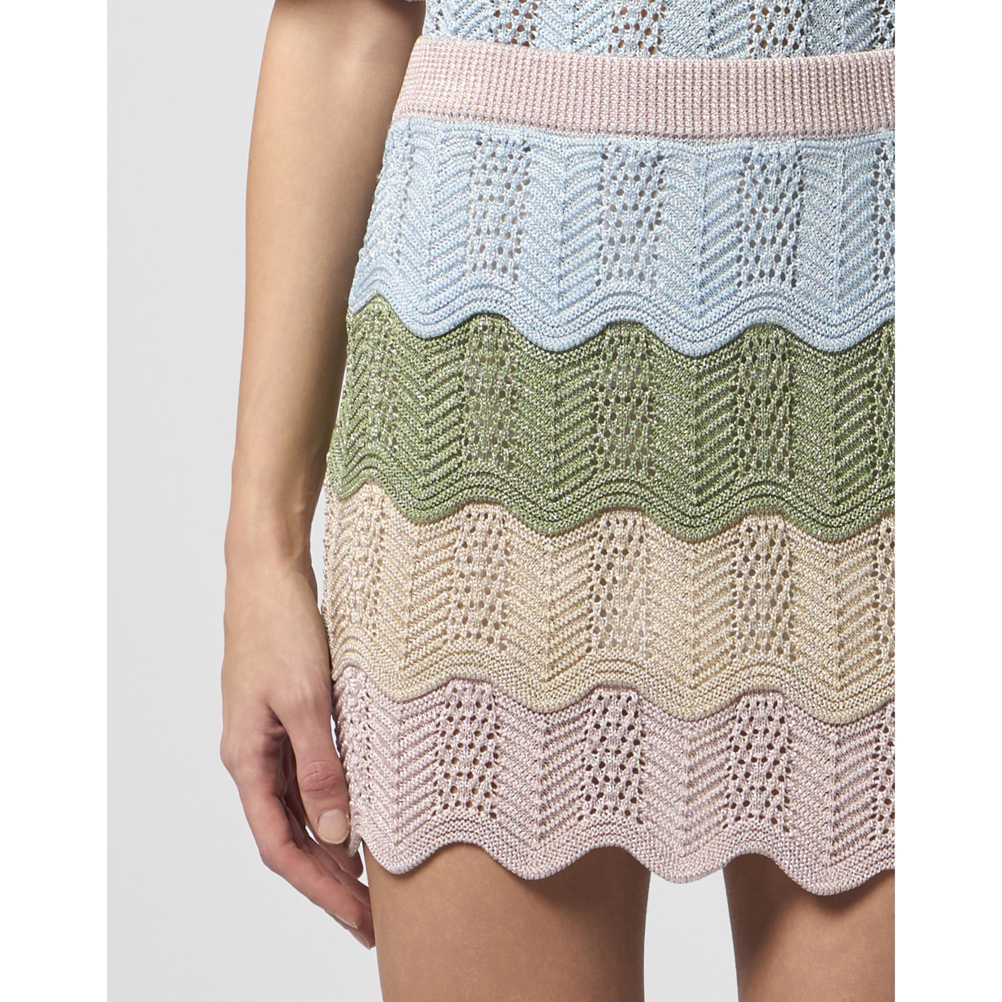 PHILIPP PLEIN Mini Skirt Color Wave