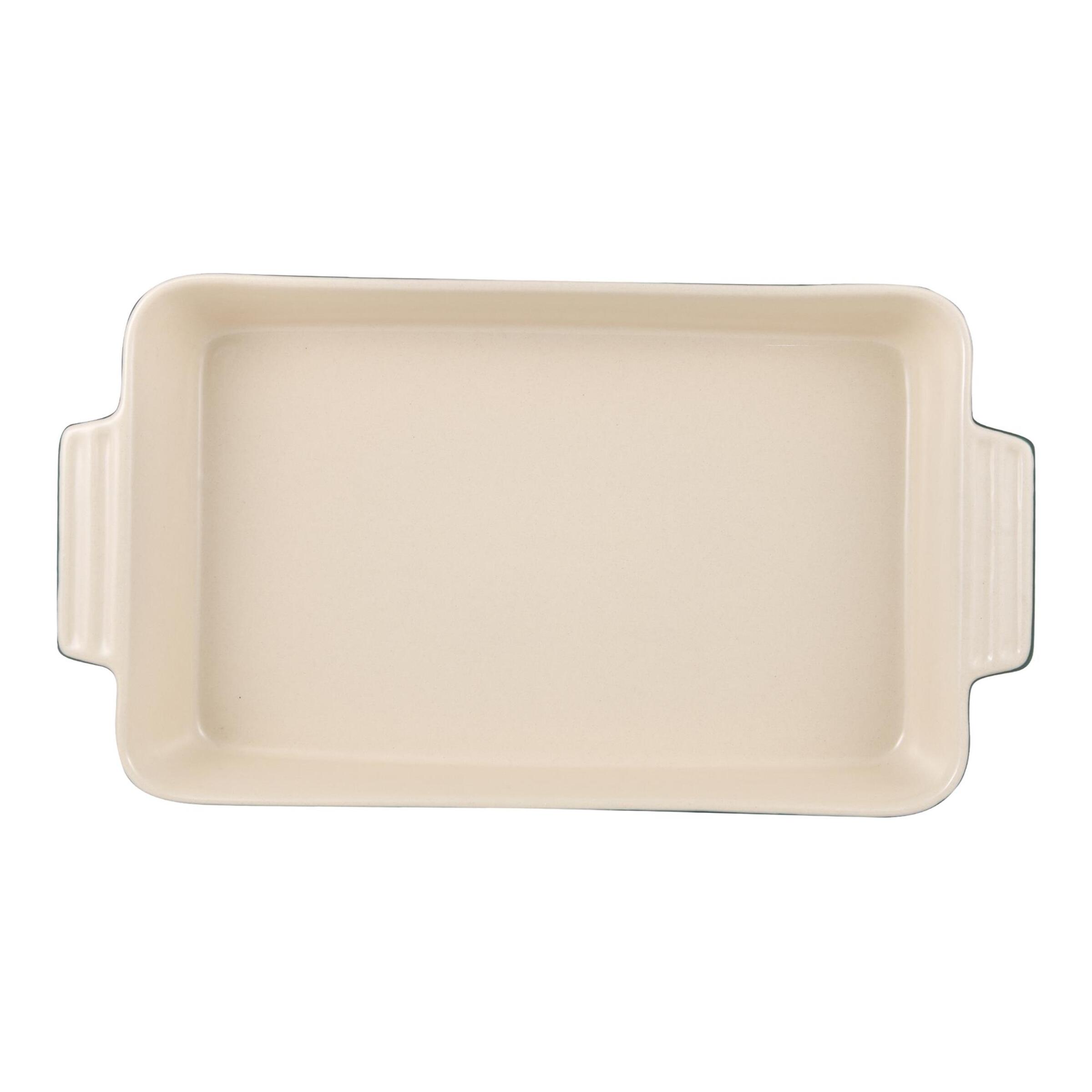 Juego de 2 Utensilios de cocina - Cuchara y espátula de silicona + 2 Fuentes de horno rectangulares en Gres color verde EXCALIBUR Bergner