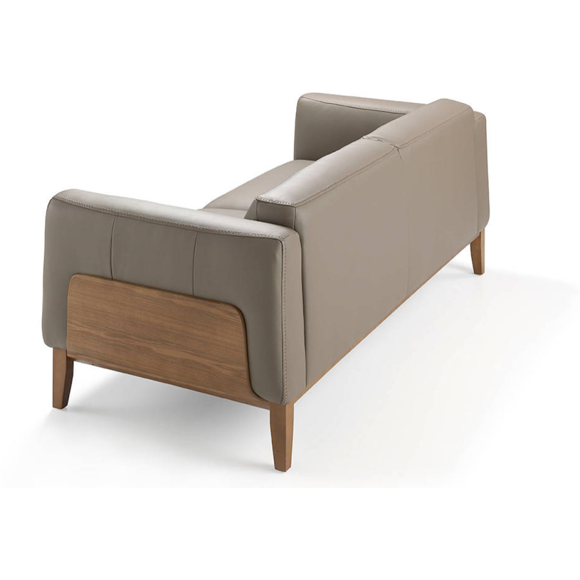 Sofá de piel de vacuno 209x92x77cm